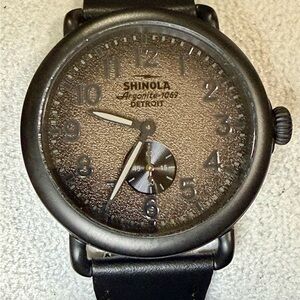 Shinola Runwell Argonite 1069 Blackout Classic Mens Watch